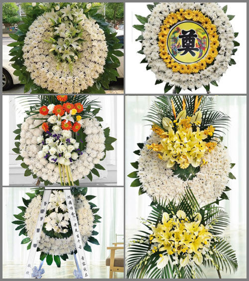 广东江门市开平市蚬冈镇春一村花圈速递